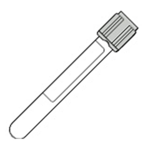 Tube Ven BC Vacutainer 7mL 13x100 Gls Sod Flrd 30mg LtGry 1000/Ca